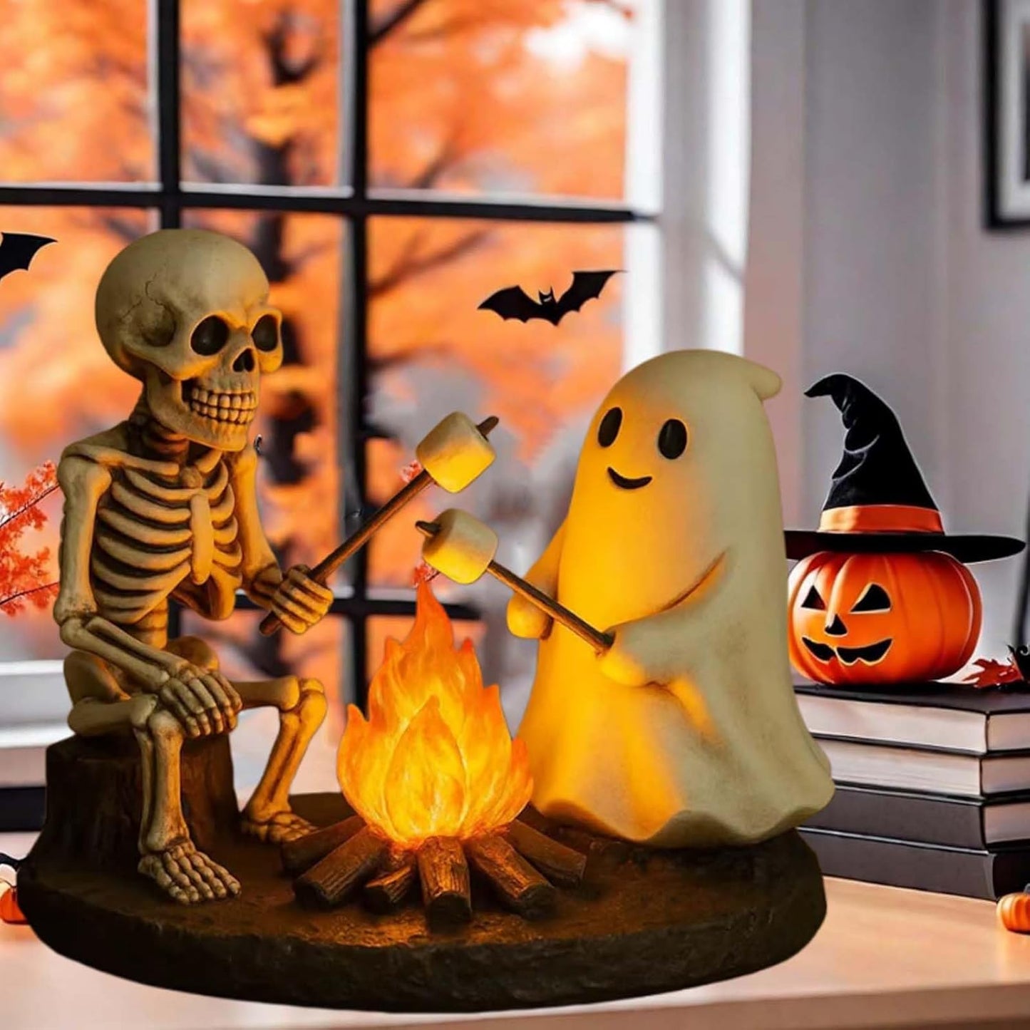 Sherum Skeleton & Ghost Bonfire Night Lamp