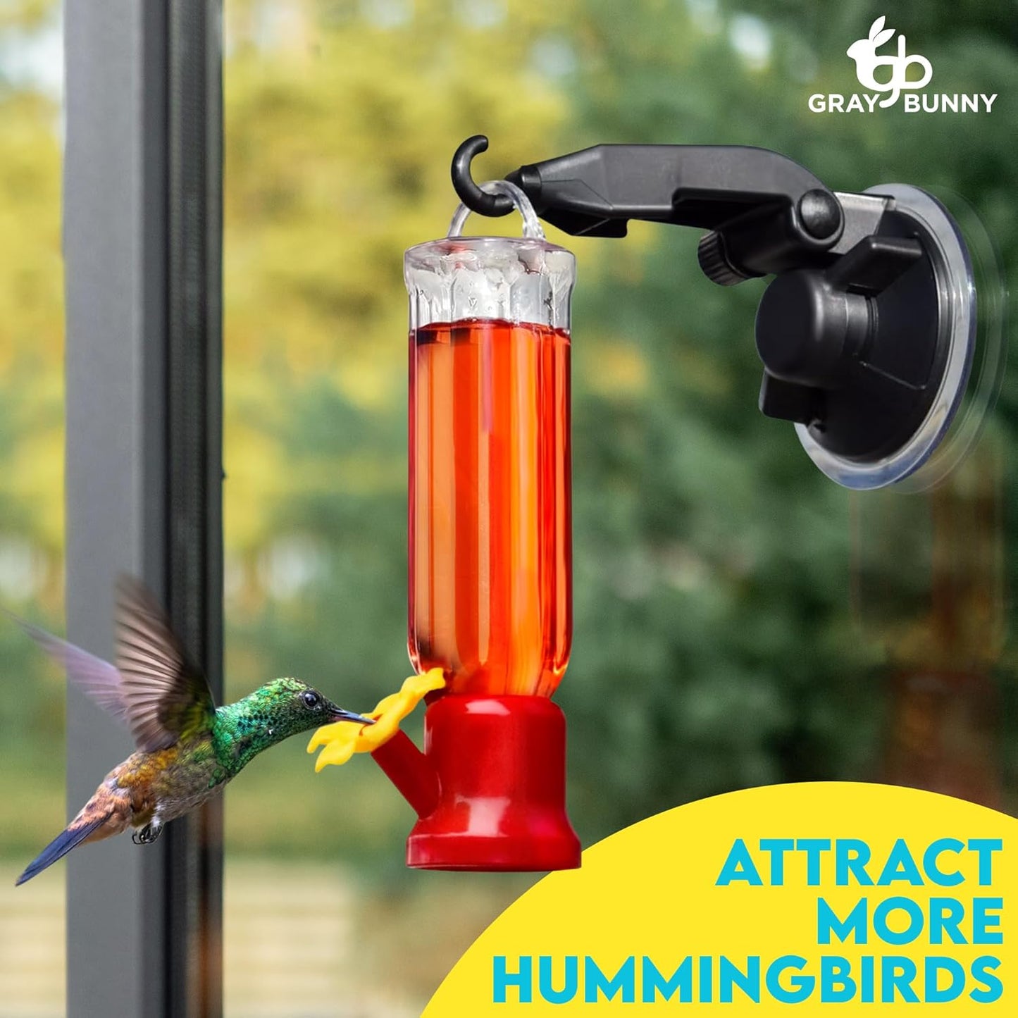 Sherum New Leak-Proof Design Hummingbird Feeder (4 Pack)