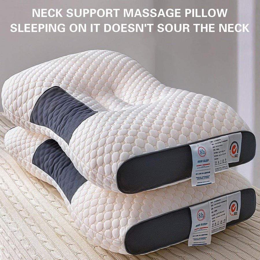 Sherum™ Antibacterial Neck Support Sleep-Aid Massage Pillow